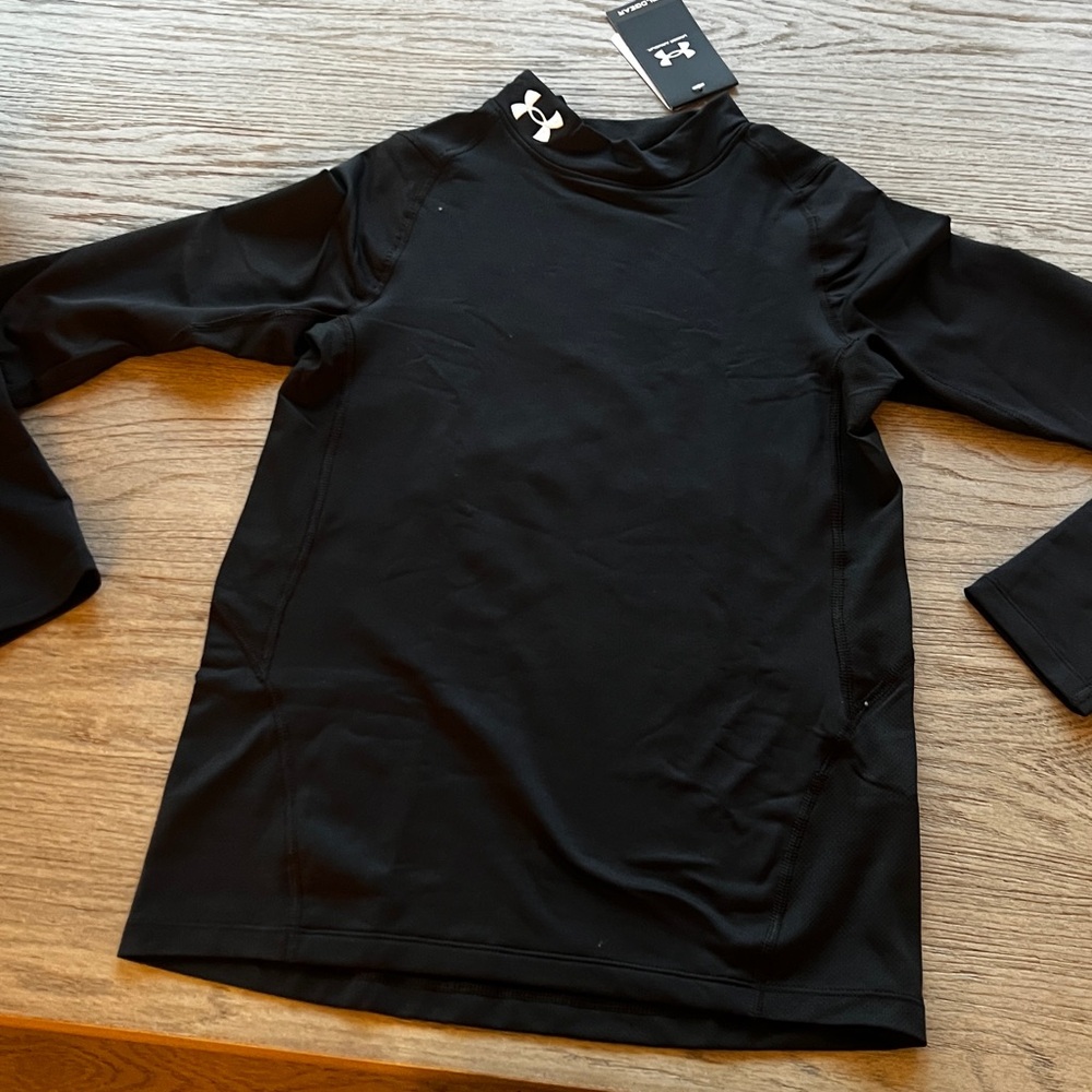Under Armour Black Long Sleeve Kids Tee